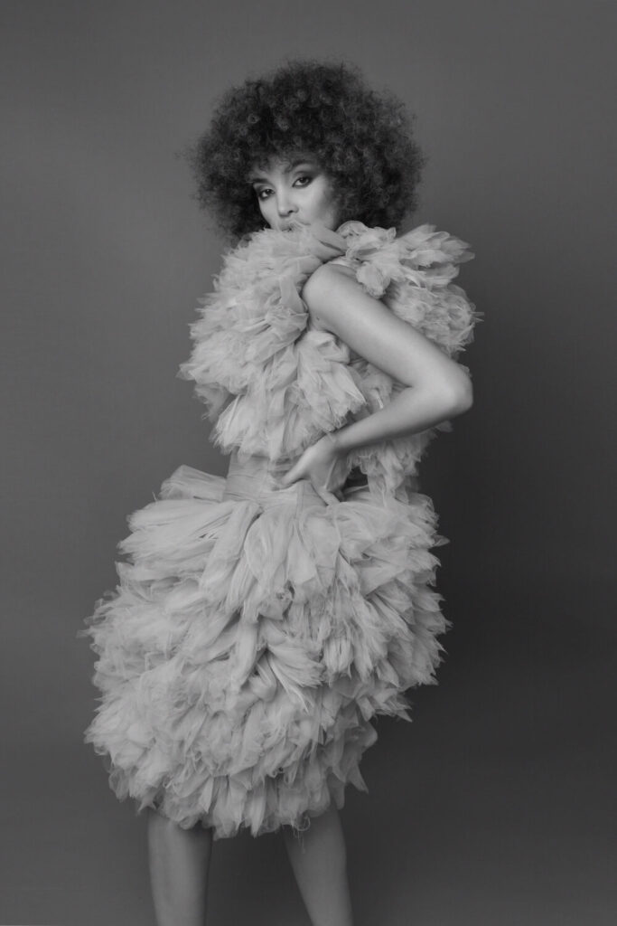 Smoke and Pearl Cloud Mini Dress - Image 6