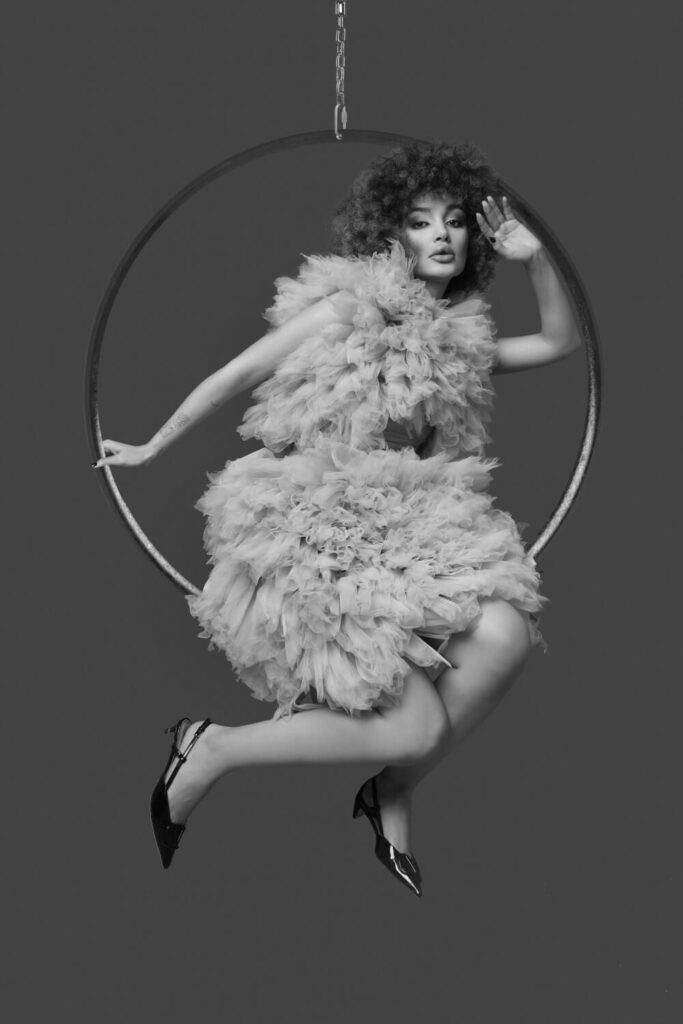 Smoke and Pearl Cloud Mini Dress - Image 5